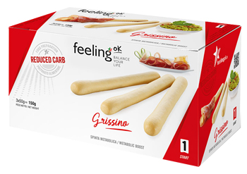 FEELING OK GRISSINO SESAMO START 3 CONFEZIONI 50 G - Farmacia Castello Srl
