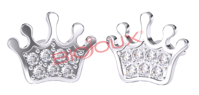 ORECCHINO STERILE BJT705 STS BABY CROWN - Farmacia Castello Srl