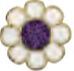 ORECCHINO STERILE BJT714 GP VIOLET FLOWER - Farmacia Castello Srl
