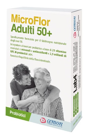 MICROFLOR ADULTI 50+ 30 CAPSULE - Farmacia Castello Srl