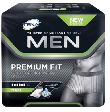 MUTANDINA ASSORBENTE MASCHILE TENA MEN PREMIUM FIT LIVELLO 4 S/M 10 PEZZI - Farmacia Castello Srl