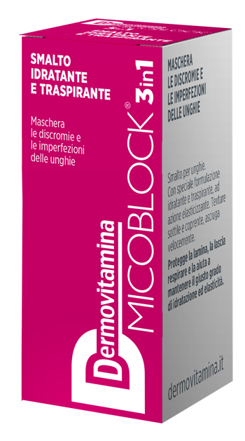 DERMOVITAMINA MICOBLOCK 3 IN 1 SMALTO IDRATANTE E TRASPIRANTE FUCSIA 5 ML - Farmacia Castello Srl