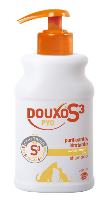 DOUXO S3 PYO SHAMPOO FLACONE 200 ML - Farmacia Castello Srl