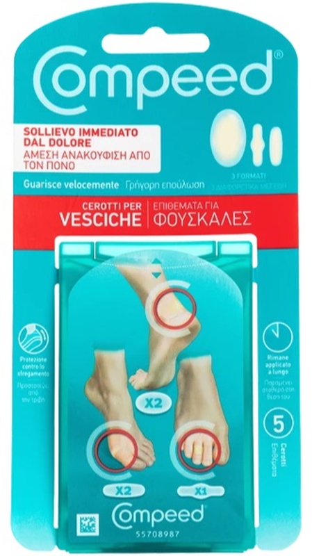 COMPEED CEROTTI PER VESCICHE MISTO 5 PEZZI - Farmacia Castello Srl