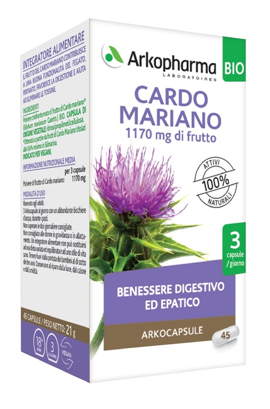 ARKO CAPSULE CARDO MARIANO 45 CAPSULE BIO - Farmacia Castello Srl