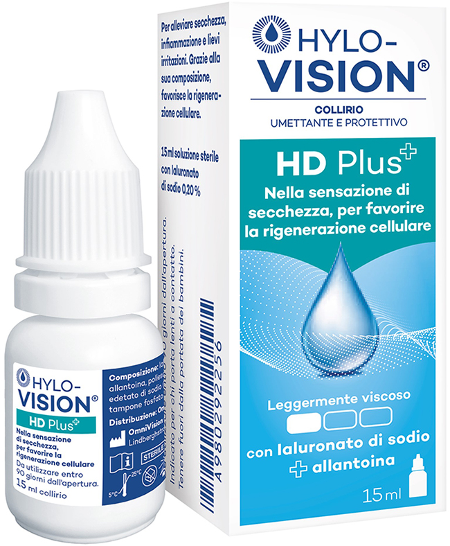 HYLOVISION HD PLUS COLLIRIO UMETTANTE E PROTETTIVO 15 ML - Farmacia Castello Srl