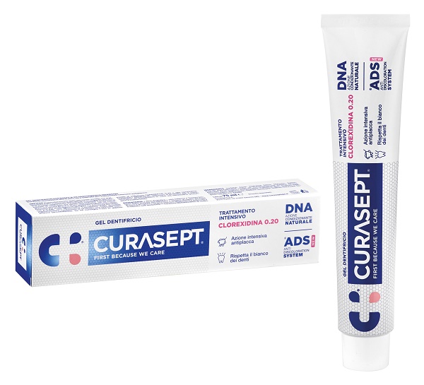 CURASEPT DENTIFRICIO 0,20 75 ML ADS+DNA - Farmacia Castello Srl