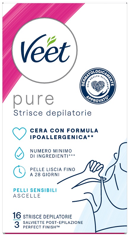 VEET STRISCE ASCELLE IPOALLERGENICHE 16 PEZZI - Farmacia Castello Srl