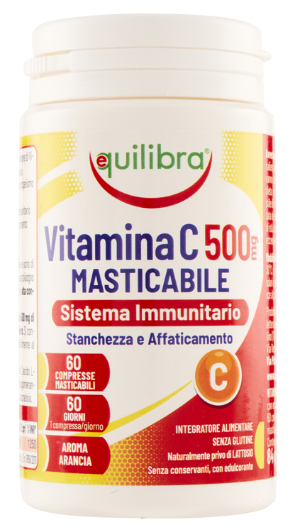 VITAMINA C 500MG MASTICABILE SISTEMA IMMUNITARIO 60 COMPRESSE - Farmacia Castello Srl