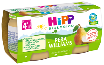 HIPP BIO OMOGENEIZZATO PERA WILLIAMS 2 X 80 G - Farmacia Castello Srl