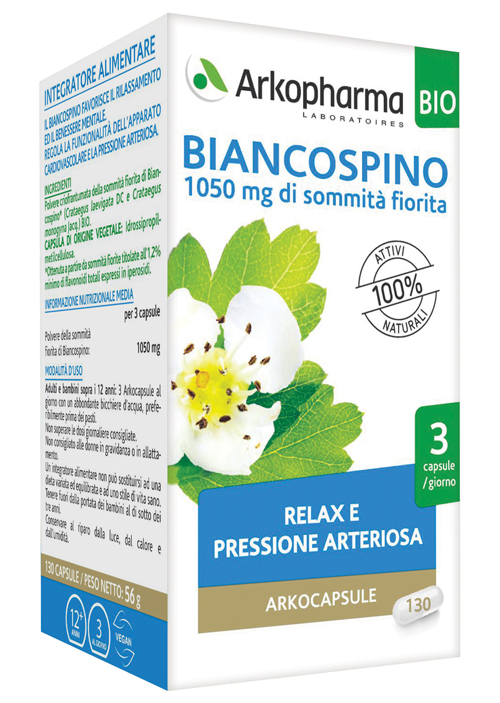 ARKO CAPSULE BIANCOSPINO BIO 130 CAPSULE - Farmacia Castello Srl