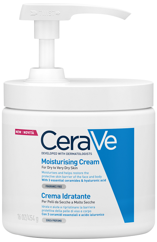 CERAVE CREMA IDRATANTE PER PELLI DA SECCHE A MOLTO SECCHE 454 G PUMP - Farmacia Castello Srl