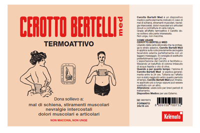 BERTELLI CEROTTO MED GRANDE 24 X 16 CM - Farmacia Castello Srl