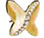 ORECCHINI PAPILLON GOLDEN CRYSTALS 8 MM - Farmacia Castello Srl