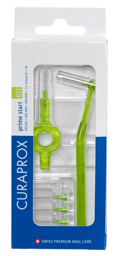 CURAPROX CPS 011 SCOVOLINO PRIME START 011 LIME GREEN 5 PEZZI - Farmacia Castello Srl