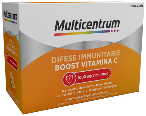 MULTICENTRUM DIFESE IMMUNITARIE BOOST VITAMINA C 14 BUSTINE - Farmacia Castello Srl