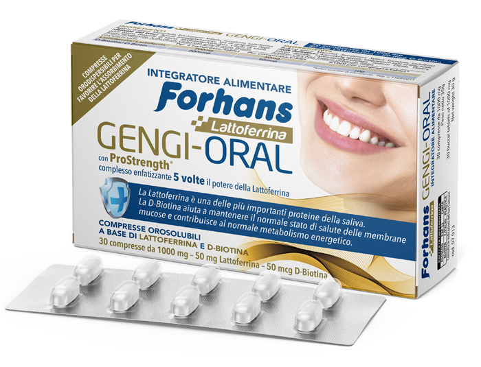 FORHANS LATTOFERRINA GENGI ORAL 30 COMPRESSE - Farmacia Castello Srl