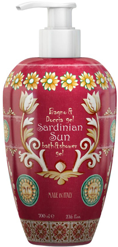 MAIOLICHE BAGNODOCCIA 700 ML SARDINIAN SUN - Farmacia Castello Srl