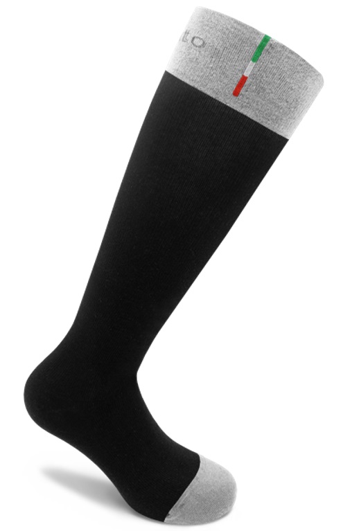 CALZA A COMPRESSIONE GRADUATA GELATO ENERGY NERO/GRIGIO M 38-41 - Farmacia Castello Srl