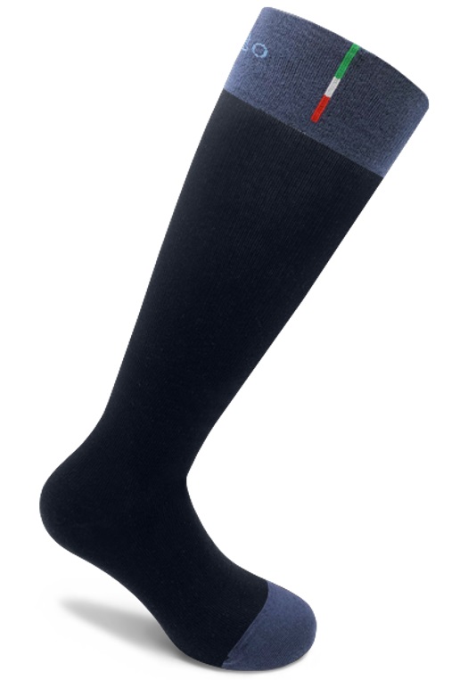CALZA A COMPRESSIONE GRADUATA GELATO ENERGY BLU NAVY L 42-45 - Farmacia Castello Srl