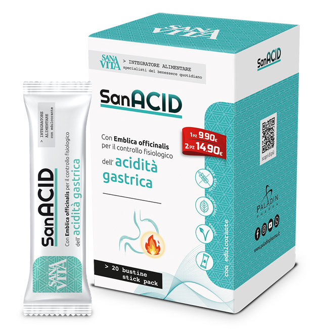SANAVITA SANACID 20 STICK PACK - Farmacia Castello Srl