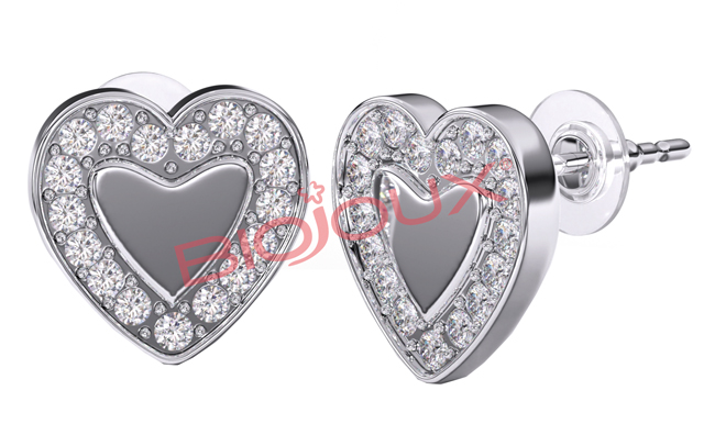 BJT249 ORECCHINO LOVE ME HEART - Farmacia Castello Srl
