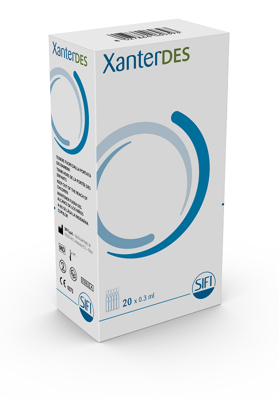 XANTERDES SOLUZIONE OFTALMICA 20 FLACONCINI MONODOSE DA 0,3 ML - Farmacia Castello Srl