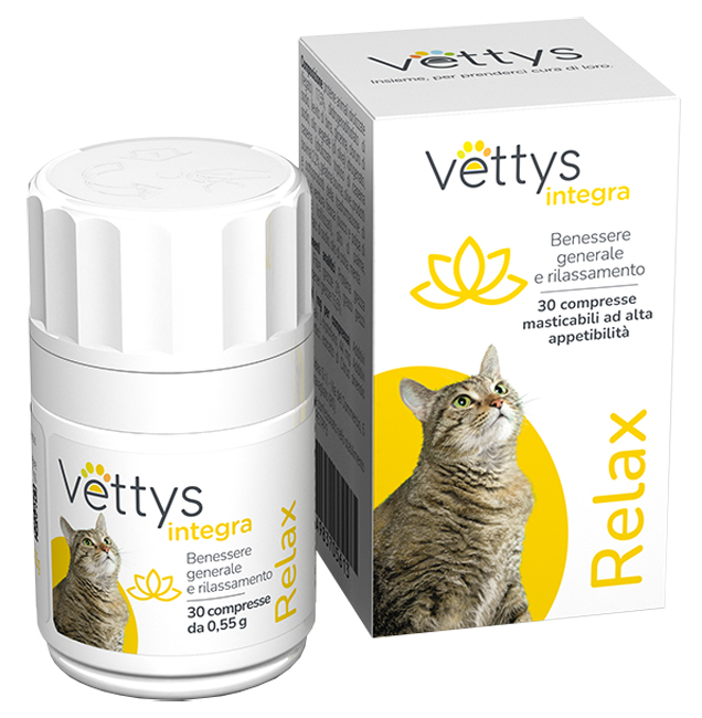 VETTYS INTEGRA RELAX GATTO 30 COMPRESSE MASTICABILI - Farmacia Castello Srl
