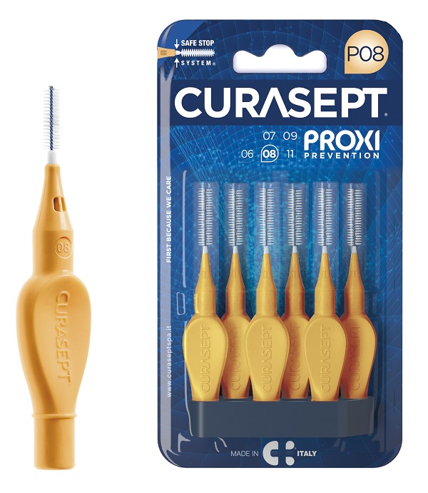 CURASEPT PROXI P08 ARANCIO CHIARO 6 PEZZI - Farmacia Castello Srl