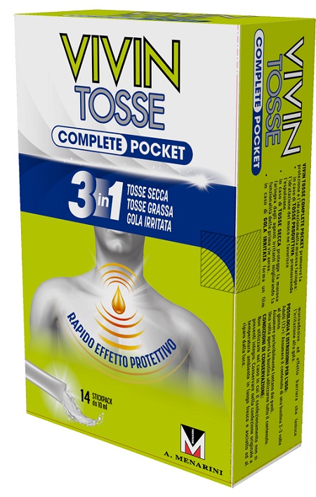 VIVIN TOSSE COMPLETE POCKET 14 STICK PACK DA 10 ML - Farmacia Castello Srl