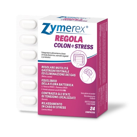 ZYMEREX REGOLA COLON E STRESS 24 COMPRESSE - Farmacia Castello Srl