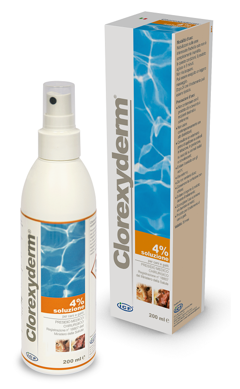 CLOREXYDERM SOLUZIONE 4% 200 ML - Farmacia Castello Srl