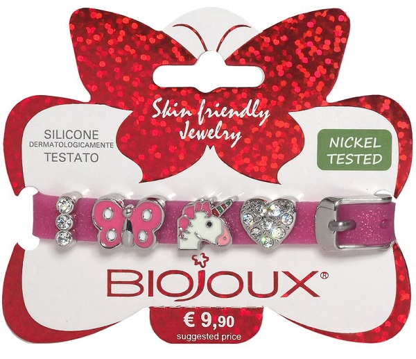 BJB011 BRACCIALE SILIC FUCSIA STAINLESS STEEL - Farmacia Castello Srl