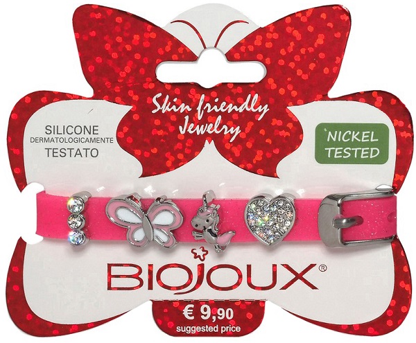 BJB014 BRACCIALE SILIC ROSA STAINLESS STEEL - Farmacia Castello Srl