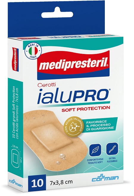 MEDIPRESTERIL CEROTTI IALUPRO SOFT PROTECTION SUPER 7X3,8CM 10 PEZZI - Farmacia Castello Srl