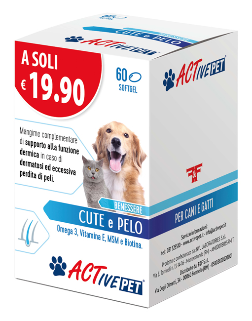 ACTIVE PET CUTE E PELO 60 PERLE - Farmacia Castello Srl