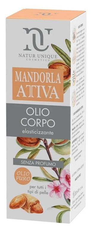 NATUR UNIQUE MANDORLA ATTIVA OLIO CORPO SENZA PROFUMO 200 ML - Farmacia Castello Srl