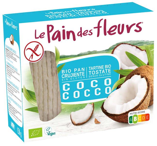 LE PAIN DES FLEURS TARTINE TOSTATE AL COCCO BIOLOGICHE 150 G - Farmacia Castello Srl