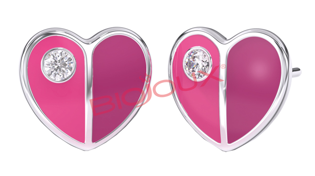 ORECCHINI SWEET GOLD HEART WITH SWAROVSKI 1 PAIO - Farmacia Castello Srl