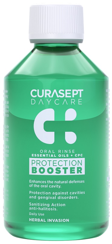 CURASEPT DAYCARE COLLUTORIO PROTECTION BOOSTER HERBAL INVASION 500 ML - Farmacia Castello Srl
