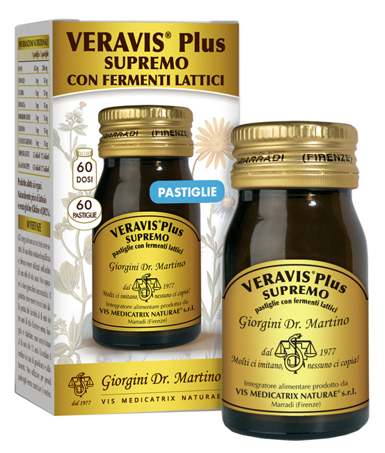 VERAVIS PLUS SUPREMO 60 PASTIGLIE FERMENTI LATTICI - Farmacia Castello Srl