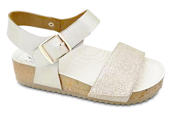 CALZATURA WOODSTOCK SANDAL PLATINO 37/38 PLANTARE INDOSSABILE 1 PAIO - Farmacia Castello Srl