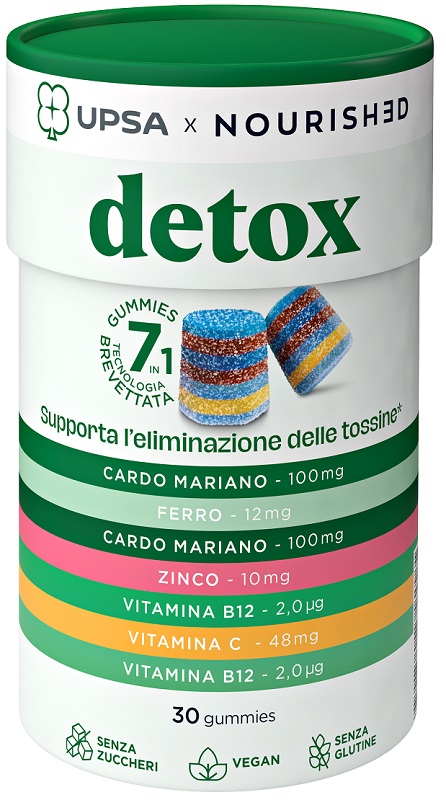 UPSA X NOURISHED DETOX 30 GUMMIES - Farmacia Castello Srl