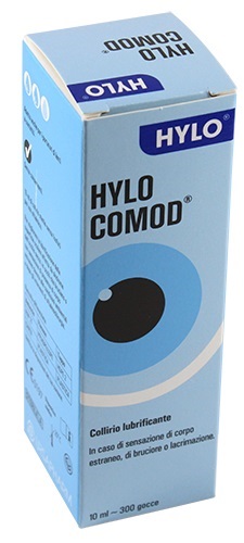 HYLO COMOD GOCCE OCULARI IALURONATO DI SODIO 1% FLACONCINO 10 ML - Farmacia Castello Srl