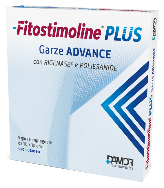 FITOSTIMOLINE PLUS GARZE ADVANCE IMPREGNATE 10X10 CM 5 PEZZI - Farmacia Castello Srl