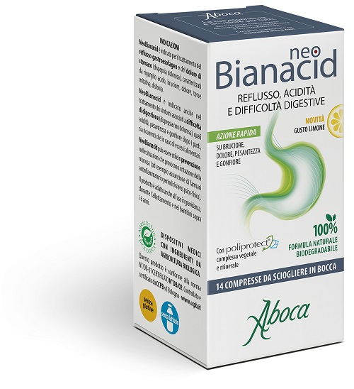 NEOBIANACID 14 COMPRESSE LIMONE - Farmacia Castello Srl
