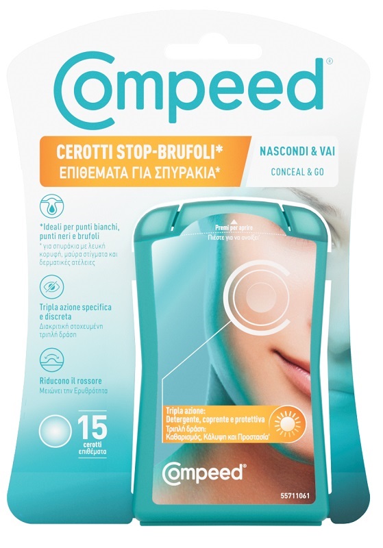 COMPEED CEROTTI STOP BRUFOLI NASCONDI &amp; VAI 15 PEZZI - Farmacia Castello Srl