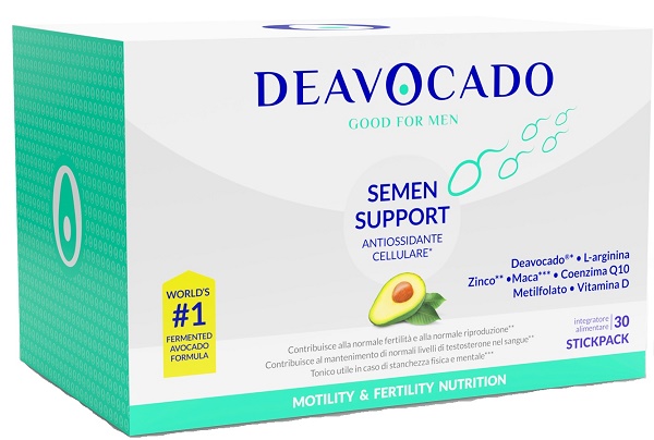 DEAVOCADO SEMEN SUPPORT UOMO 30 STICKPACK - Farmacia Castello Srl