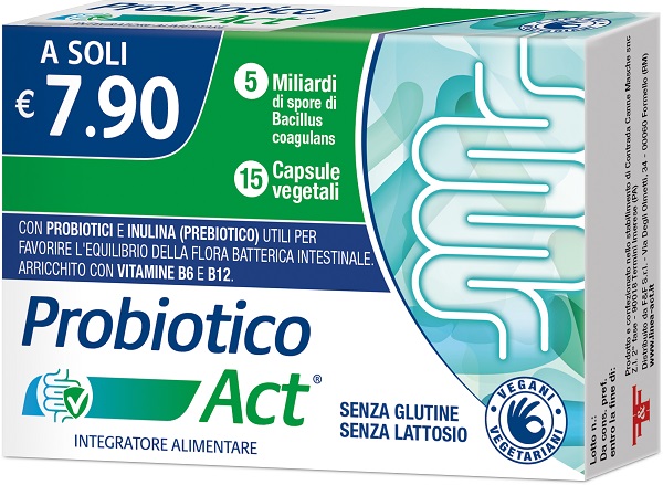 PROBIOTICO ACT 15 CAPSULE VEGETALI - Farmacia Castello Srl