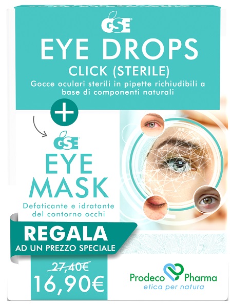 GSE EYE DROPS CLICK 5 ML + GSE EYE MASK 30 ML - Farmacia Castello Srl